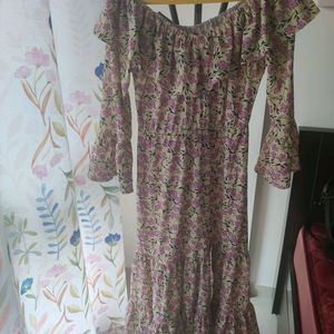 brand new yellow and pink floral Dress