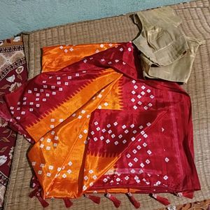 New Saree With Blouse