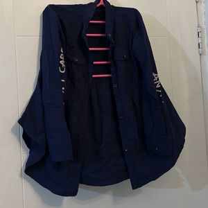 Like New Navy Blue Girlish Top