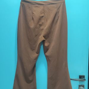 Brown Bell Bottom Trouser