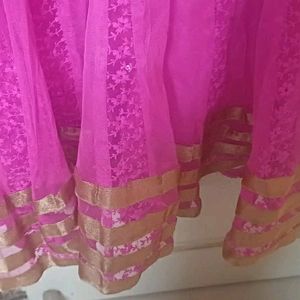 Ethnic Gown With Embroidery For Kids Girls