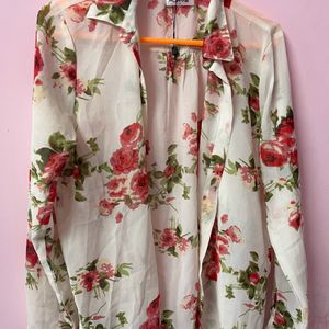 PURYS Printed Floral Shirt