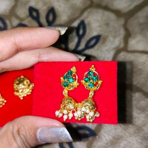 One Gram Gold Plated Earrings Combo