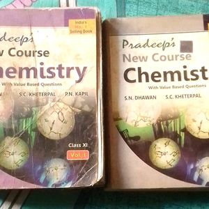 Pradeep's Chemistry Class 11 Books Vol. 1 And 2