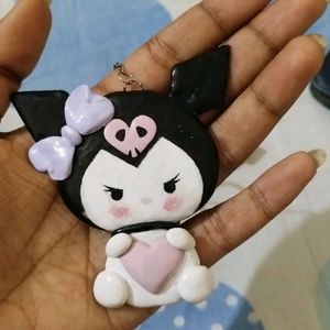 Kawaii Kuromi Handmade Keychain