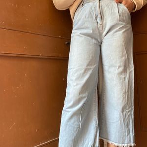 ON SALE Light Blue Wide Leg Jeans