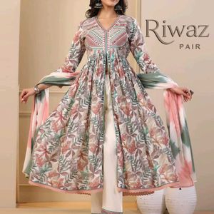 RIWAZ PAIR WITH DUPATTA SET(1sett)