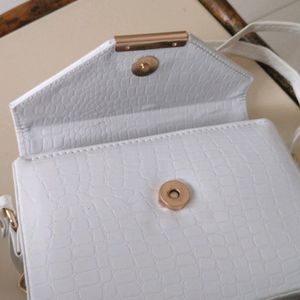 Small Sling Bag White