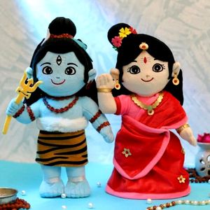 Lord Shiva & Parvati Soft Cute Plush Toy