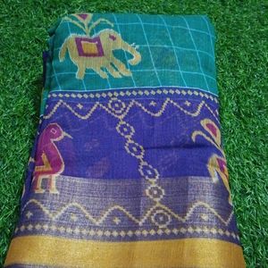 Chanderi Cotton Saree