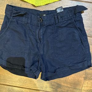 Navy Blue Cargo Shorts H&M