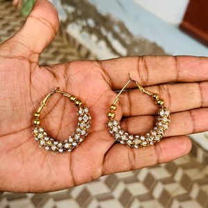 beautiful shining earrings
