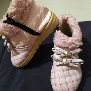 Pink Colour Baby Shoes