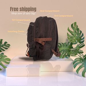 Brown Aesthetic Heavy Backpack/ School/College Bag