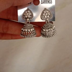 Oxidised Jhumka