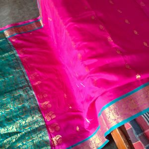 Gadhval Cotten Silk Blend Saree