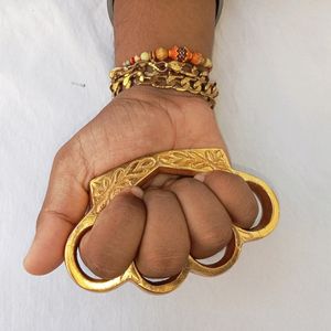 Golden Knuckles For Self Defence