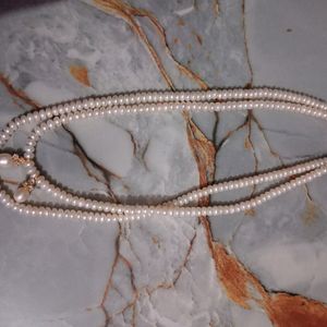 White Necklace With Stones