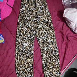 Leopard print jumpsuit