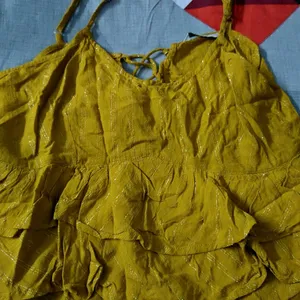 Mustard Yellow Crop Top -Only Brand M size