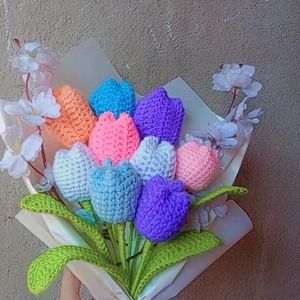 Crochet Pastel Tulip BOUQUET 💐