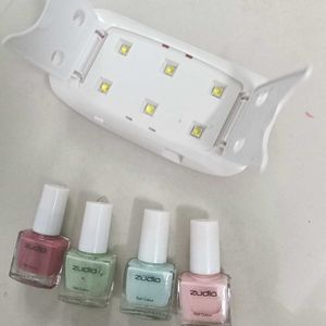 UV LED NAIL LAMP + 4 Zudio Nal Paint.