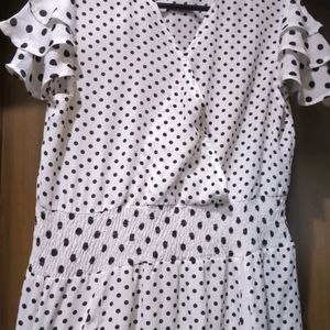 Black White Polka Dot Dress