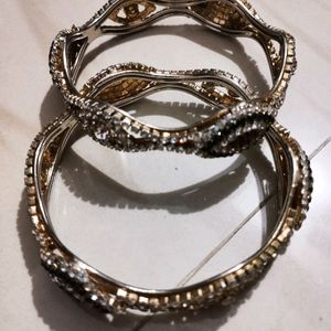 Diamond Bangles Pair