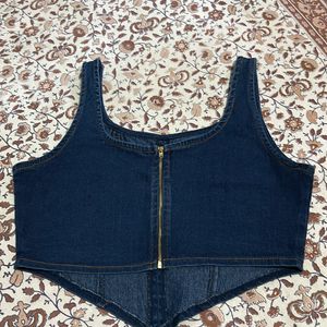 Denim Corset Top