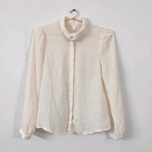 Korean Imported cream shirt top