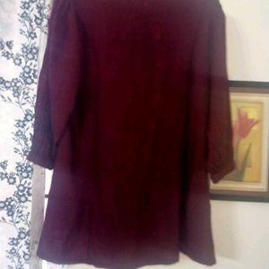 Women Max Maroon Top