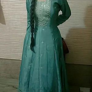 Cyan Anarkali