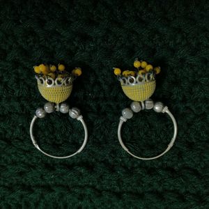 Yellow jumka Earrings Combo