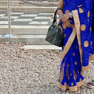 Blue Heavy Saree