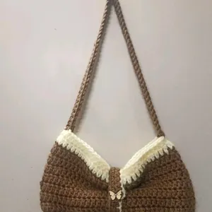 Handmade Crochet Bow Bag