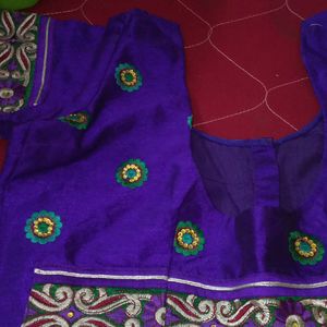 Silk Embroidery Blouse Like New