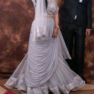 Beautiful Heavy Grey Lehenga Choli