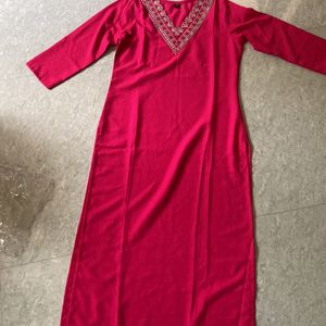 Beautiful Pink Kurti Set