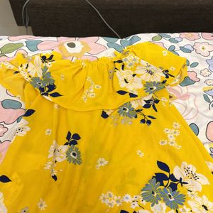 Women Yellow Floral Print Top