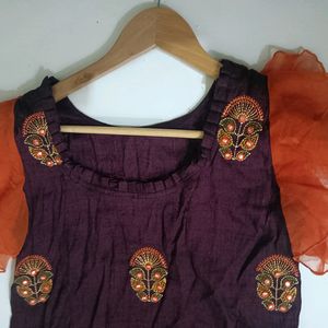 Frill Sleeves Kurti