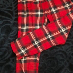 Red Pilgrim Print Casual Wear Pant/Pyjama