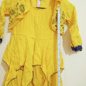 Beautiful Yellow Girls Dress