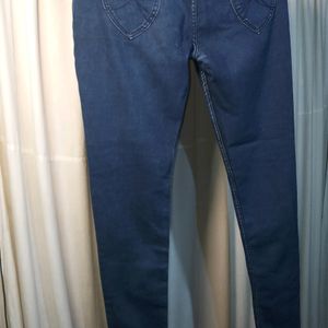 Classic Denim Blue Jeans For Women/Girls