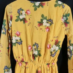 Yellow Floral Jumpsuit