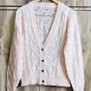 Peach Colour Designer Cardigan Size-40