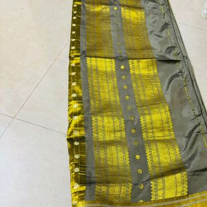 Golden Jari Saree