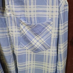 Blue Checked Formal Shirt Women