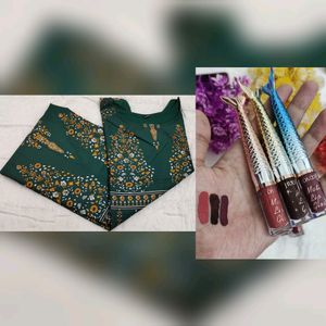 Kurti + 3 Huda Lipstick