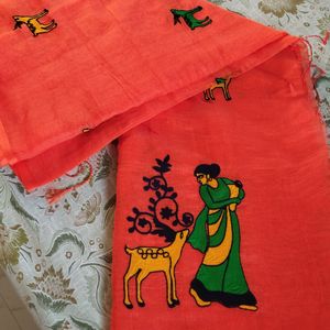 Brand new Saree With Blouse Beautiful Embroidery w