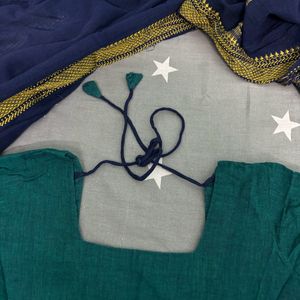 Handloom Kurta With Dupatta